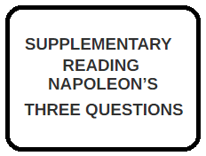9th english tl 1 napoleons three questions