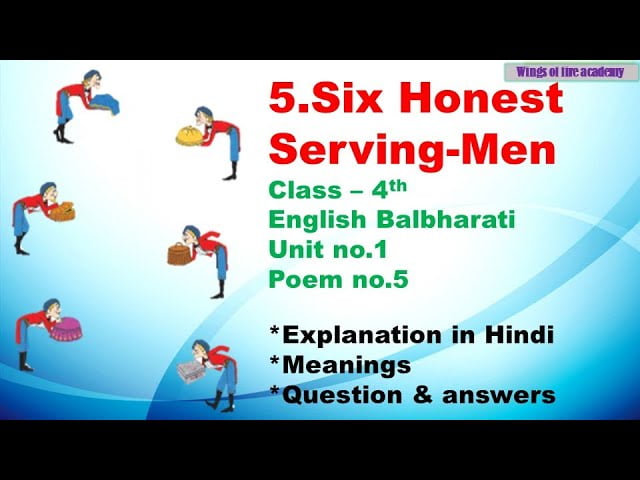 9th English (TL) 6.Six Honest Serving-Men