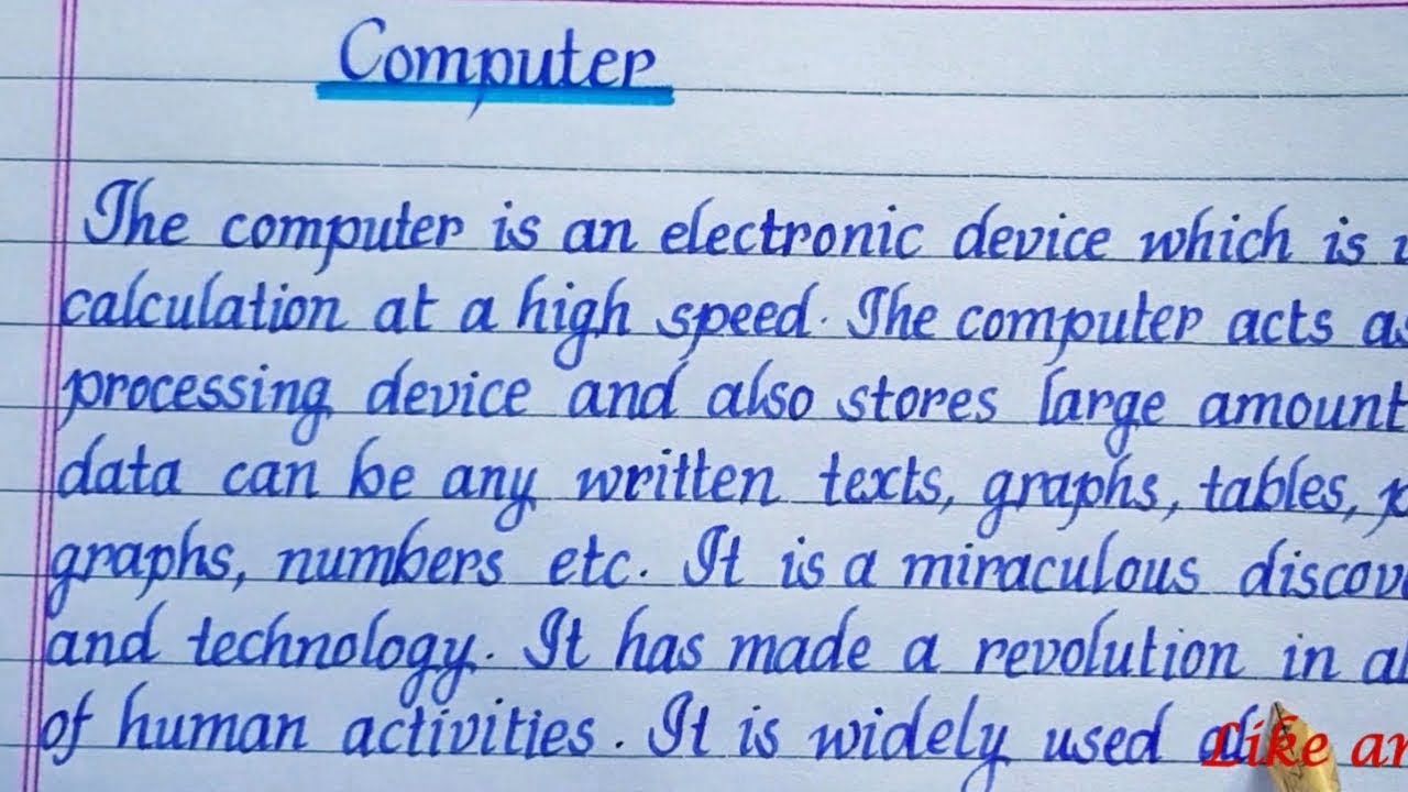 essay writing computer