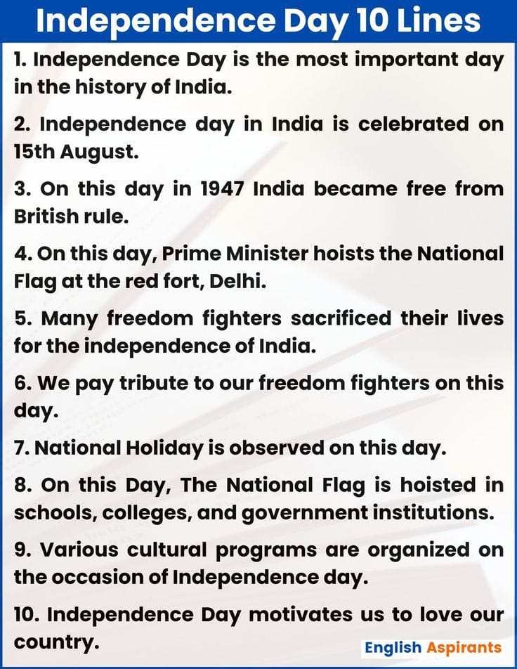 indian independence day speech