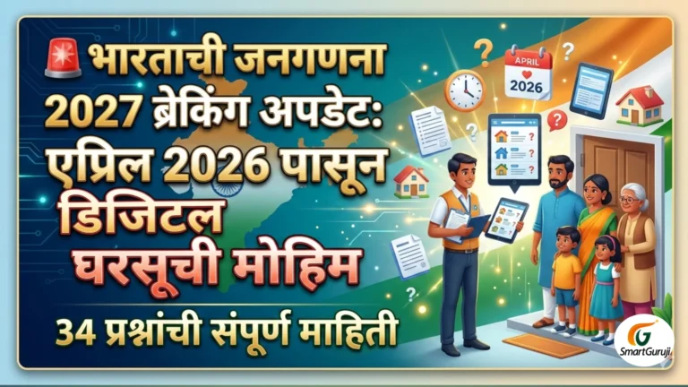 एप्रिल 2026 पासून डिजिटल घरसूची मोहिम, 34 प्रश्नांची संपूर्ण माहिती: भारताची जनगणना 2027 ब्रेकिंग अपडेट 1 20260302 233153