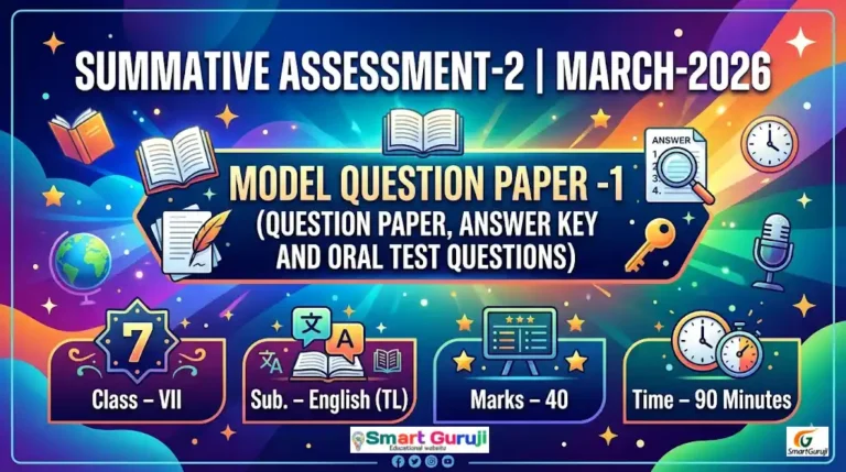 Class-6 English (TL) SA-2 Model Question Paper-1 6 SmartGuruji SA 2 20